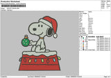 Snoopysnow 1909 Embroidery File 6 sizes