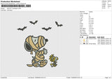 SNOOPY Bandaged Embroidery File 6 size
