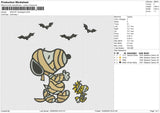 SNOOPY Bandaged Embroidery File 6 size