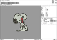Snoopy Cola Zero Embroidery File 6 sizes