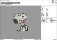 Snoopy Drpapper 03 Embroidery File 6 sizes