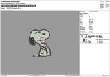Snoopy Drpapper 03 Embroidery File 6 sizes
