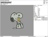 Snoopyice Embroidery File 6 sizes
