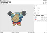 SNORLAX GYM Embroidery File 6 sizes