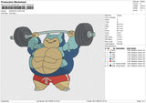 SNORLAX GYM Embroidery File 6 sizes