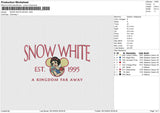 SNOW WHITE 291224 Embroidery File 6 size