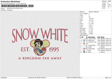 SNOW WHITE 291224 Embroidery File 6 size