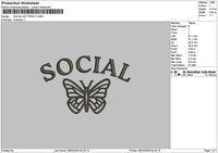 Socialtext Embroidery File 6 sizes