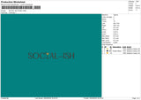 Socialtext Embroidery File 6 sizes