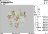 Socksxmas Embroidery File 8 sizes