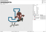 SPIDER JULIAN Embroidery File 6 size