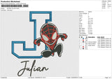 SPIDER JULIAN Embroidery File 6 size