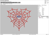 Spider Web Heart 2004 Embroidery File 6 sizes