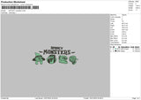 Monsters 1607 Embroidery