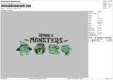 Monsters 1607 Embroidery