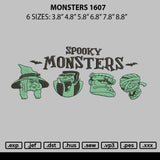 Monsters 1607 Embroidery