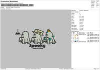 Spooky State Embroidery File 6 sizes