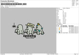 Spooky State Embroidery File 6 sizes