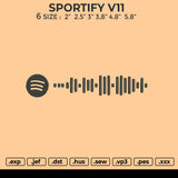 SPORTIFY V11 Embroidery File 6 size