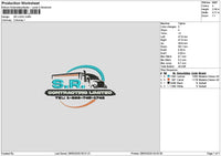 Sr Truck 02 Embroidery File 6 sizes
