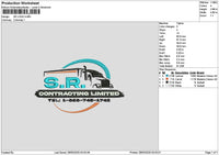 Sr Truck 02 Embroidery File 6 sizes