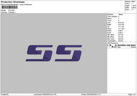 Sstext 02 Embroidery File 6 sizes