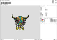 SSS Cow Embroidery File 6 size