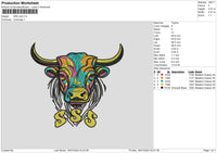 SSS Cow Embroidery File 6 size