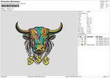 SSS Cow Embroidery File 6 size