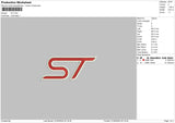 St Text02 Embroidery File 6 sizes