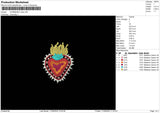 Heart Handmade Embroidery File 6 sizes