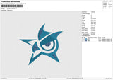 STAR EYE Embroidery File 6 size