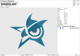STAR EYE Embroidery File 6 size