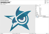 STAR EYE Embroidery File 6 size