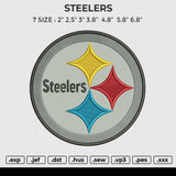 STEELERS Embroidery File 6 size