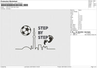 STEP BY STEP Embroidery File 6 size