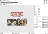 STRANGER THINGS PERSONEL Embroidery File 6 sizes