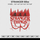 STRANGER Bike Embroidery File 6 sizes