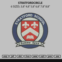 Startfordcircle Embroidery File 6 sizes