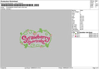 Strawberrytext 1008 Embroidery File 6 sizes