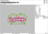 Strawberrytext 1008 Embroidery File 6 sizes