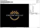 Struckturetext Embroidery File 6 sizes