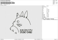 STUDIO GHIBLI Embroidery File 6 size