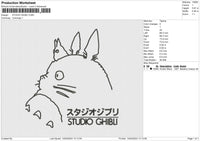 STUDIO GHIBLI Embroidery File 6 size