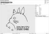 STUDIO GHIBLI Embroidery File 6 size