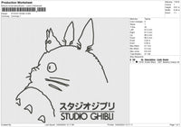 STUDIO GHIBLI Embroidery File 6 size