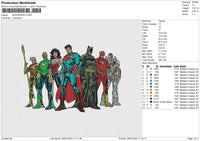 SUPERHERO Embroidery File 6 size