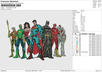 SUPERHERO Embroidery File 6 size