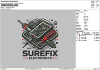 Surefixtext Embroidery File 6 sizes