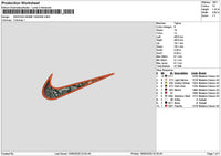 Swoosh Anime 1505b Embroidery File 6 sizes